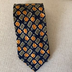 Brooks Brothers navy tie with floral print